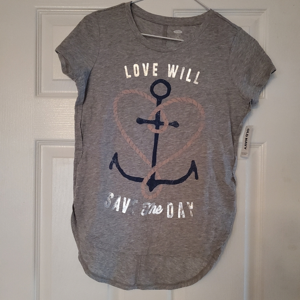 Girls anchor shirt